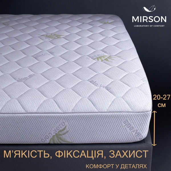 Фото - Наматрасник детский MirSon №1001 Alberto Eco Aloe Vera 70х140 см (2200001489912)