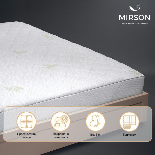 Фото - Наматрацник дитячий MirSon №1004 Alberto Eco Aloe Vera 70х130 см (2200001489851)