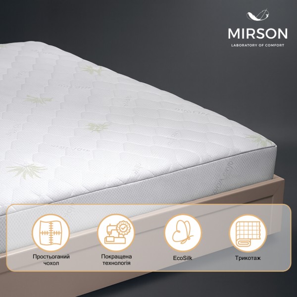 Фото - Наматрацник дитячий MirSon №1004 Alberto Eco Aloe Vera 70х140 см (2200001489943)