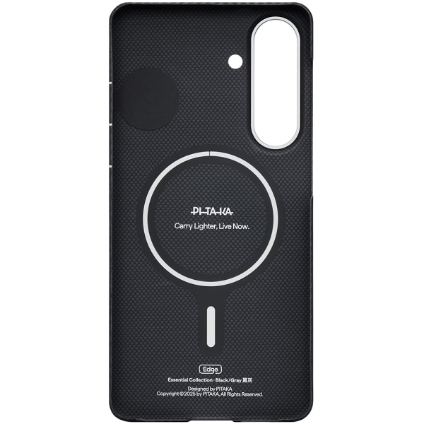 Фото - Чохол для смартфону Pitaka Edge Ultra-Slim Case Classic Twill 600D Black/Grey for Samsung Galaxy S26 Plus (KS2601S)