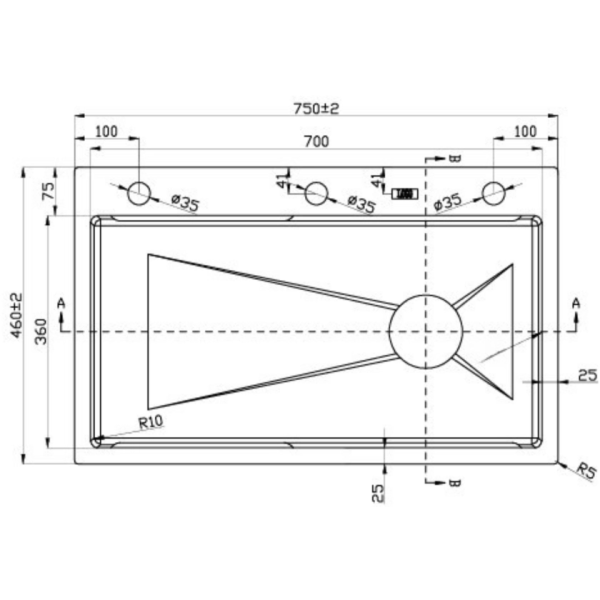 Фото - Мойка кухонная VALESO CM 75х46B Handmade Workstation из нержавеющей стали