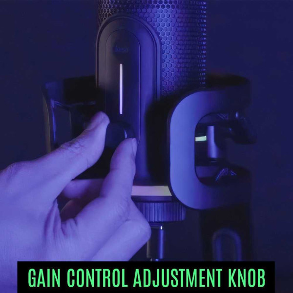 Фото - Мікрофон до комп'ютера Streamplify MIC PRO-192-RGB-ST Black (SPMC-MP3C327.11)