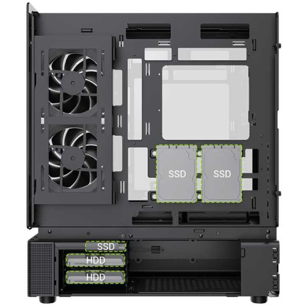 Фото - Корпус Gamemax Mid Tower Без БП (N90 BG)