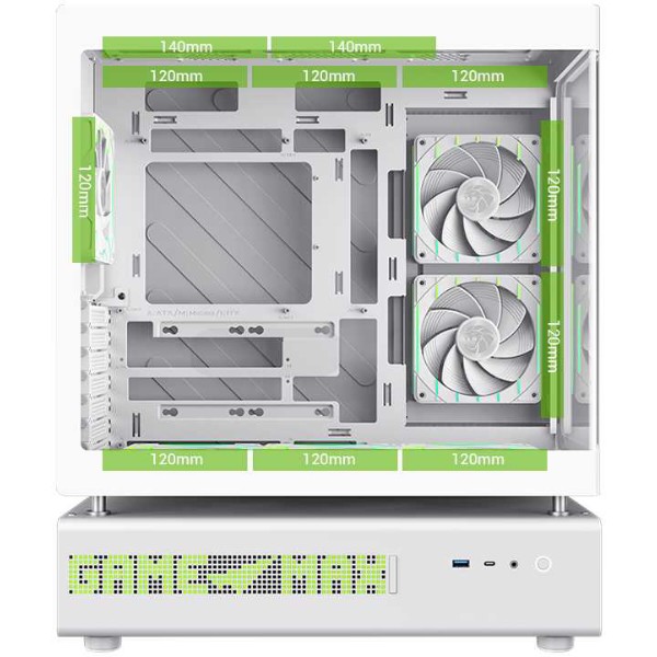 Фото - Корпус Gamemax Mid Tower Без БП (N90 WH)