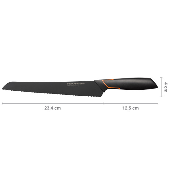 Фото - Ніж кухонний Fiskars Edge 23 см Black (1003093)