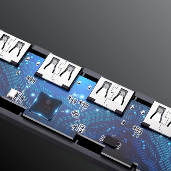 Фото - Хаб USB UGREEN CM219 4-port 15см USB 3.0 Gray (50985)