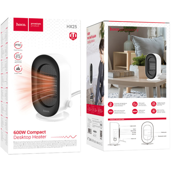 Фото - Тепловентилятор HOCO HX25 (6942007646666)