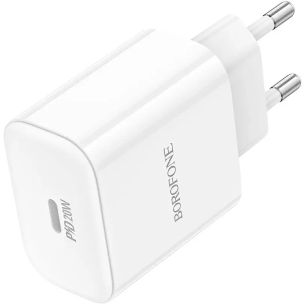 Фото - Сетевое зарядное устройство BOROFONE BA81A PD20W charger(EU) White (6941991108181)