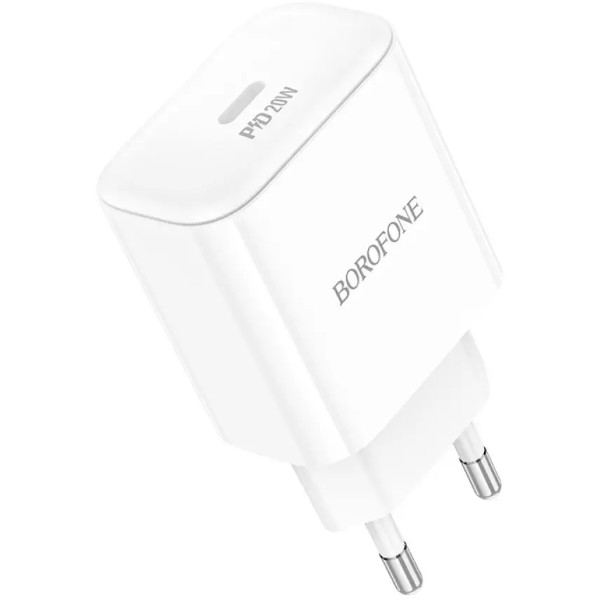 Фото - Сетевое зарядное устройство BOROFONE BA81A PD20W charger(EU) White (6941991108181)