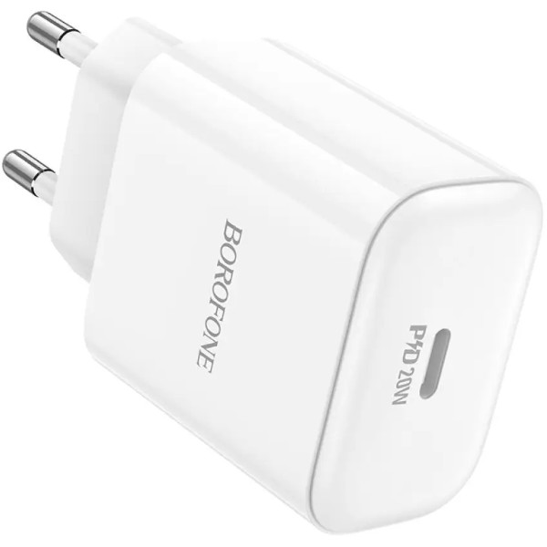 Фото - Сетевое зарядное устройство BOROFONE BA81A PD20W charger(EU) White (6941991108181)