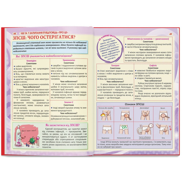 Фото -  Crystal Book 100 и 1 вопрос и ответ "об этом". Все о чем подростки стесняются говорить со взрослыми (9789669369123)