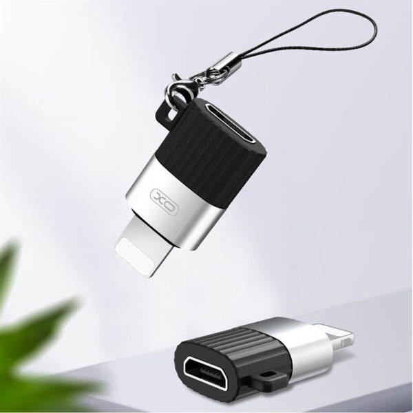 Фото - Перехідник XO NB149B microUSB-Lightning Black (00000013802)