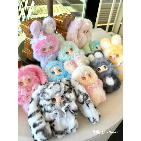 Фото - Колекційна м'яка іграшка 10/10 Toys з кільцем YOOKI ЧАРIВНI КРОЛИКИ (Hopping Bunny) V13 в асортименті (2025-9-15)