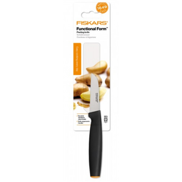 Фото - Ніж кухонний Fiskars 1014227 Ніж Form для овочів