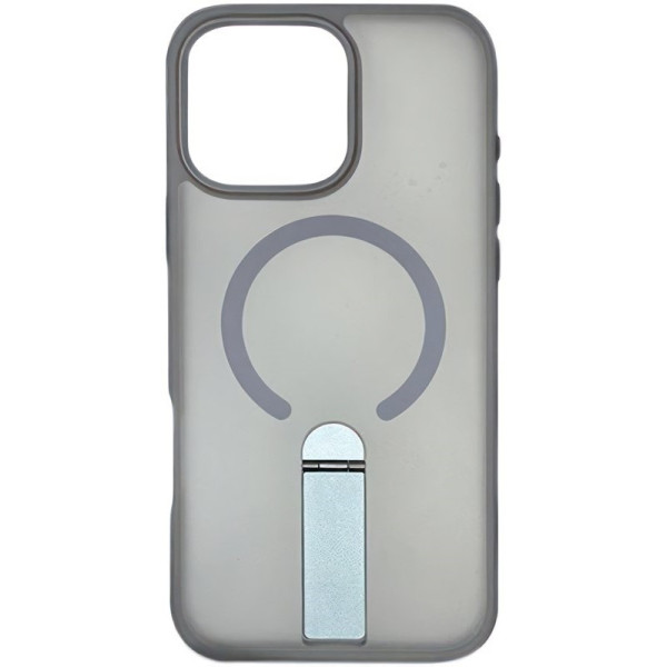 Фото - Чохол для смартфону Gelius Bumper Stick Case MagSafe Stand for iPhone 17 Grey (101461) Фото - Чохол для смартфону Gelius Bumper Stick Case MagSafe Stand for iPhone 17 Grey (101461)