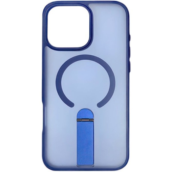 Фото - Чохол для смартфону Gelius Bumper Stick Case MagSafe Stand for iPhone 16 Pro Blue (101480)