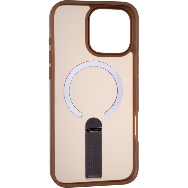 Фото - Чехол для смартфона Gelius Bumper Stick Case MagSafe Stand for iPhone 16 Pro Max Brown (101483)