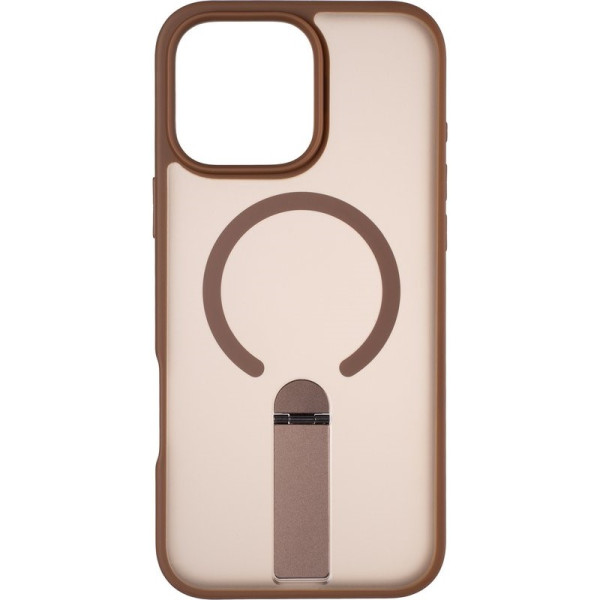 Фото - Чехол для смартфона Gelius Bumper Stick Case MagSafe Stand for iPhone 16 Pro Max Brown (101483)