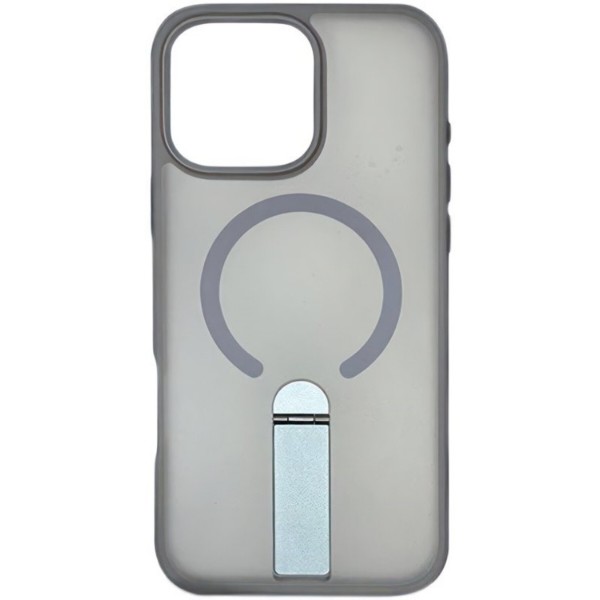 Фото - Чехол для смартфона Gelius Bumper Stick Case MagSafe Stand for iPhone 15 Grey (101486)