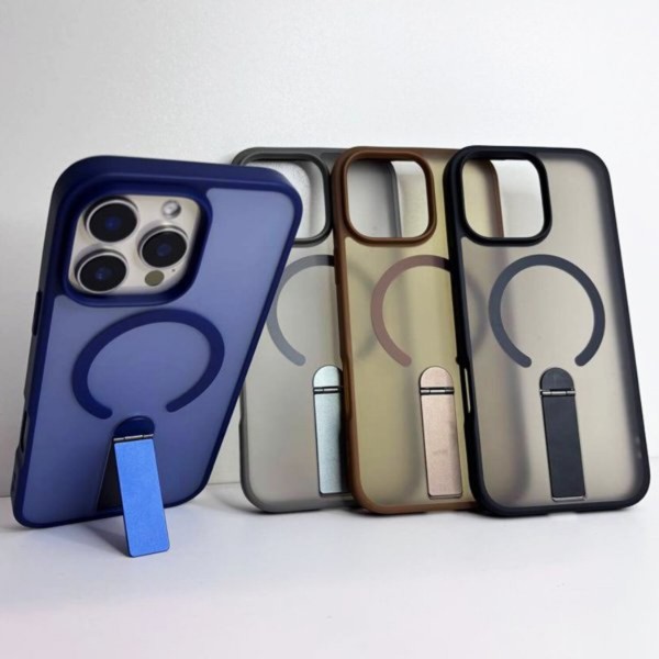 Фото - Чехол для смартфона Gelius Bumper Stick Case MagSafe Stand for iPhone 15 Pro Grey (101489)