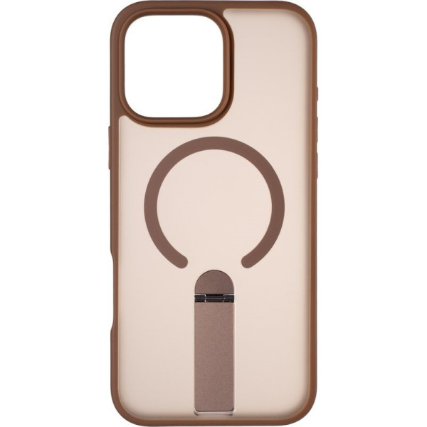 Фото - Чехол для смартфона Gelius Bumper Stick Case MagSafe Stand for iPhone 15 Pro Max Brown (101494)