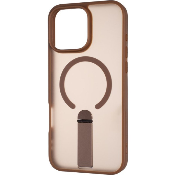 Фото - Чехол для смартфона Gelius Bumper Stick Case MagSafe Stand for iPhone 15 Pro Max Brown (101494)