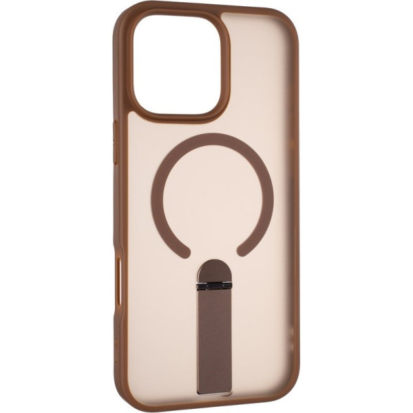Фото - Чехол для смартфона Gelius Bumper Stick Case MagSafe Stand for iPhone 15 Pro Max Brown (101494)