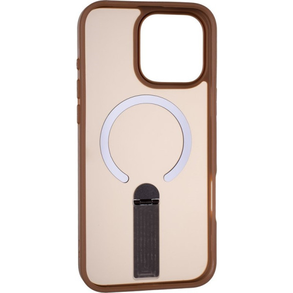 Фото - Чехол для смартфона Gelius Bumper Stick Case MagSafe Stand for iPhone 15 Pro Max Brown (101494)