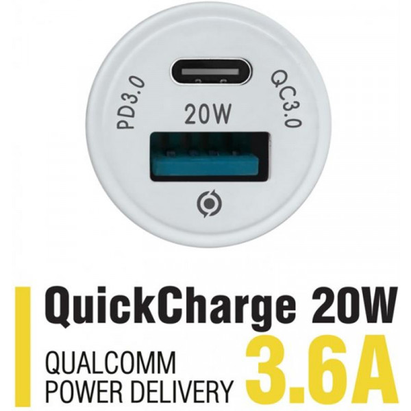 Фото - Автомобільний зарядний пристрій Piko CC-302QP (2USB) White (1283126509896)