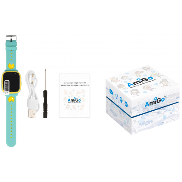 Фото - Дитячий годинник AmiGo GO001 iP67 Green