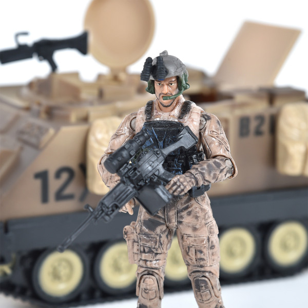 Фото - Ігрова фігурка солдатики Elite Force БРОНЕТРАНСПОРТЕР M113 (БТР, фігурка, аксес.) (101857)