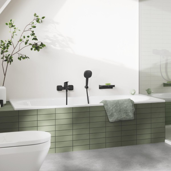 Фото - Смеситель для ванной Grohe QuickFix Dice Black (1018742430)