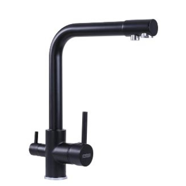Фото - Кухонний змішувач Platinum під фільтр чорний KT 14