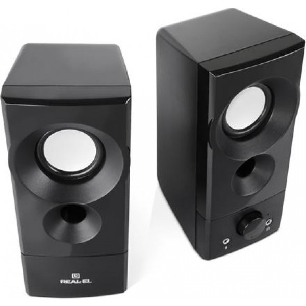 Фото - Уцінка - Комп'ютерна акустика звичайна 2.0 REAL-EL S-90 Black (EL121100011) #