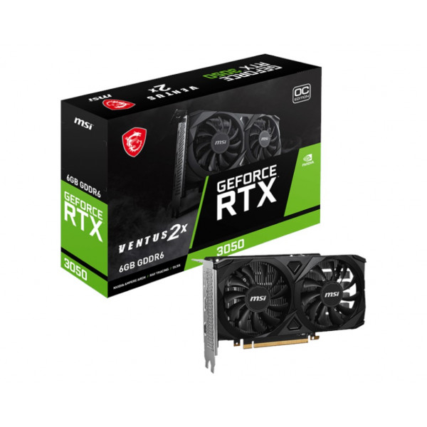 Фото - Видеокарта MSI Nvidia GeForce RTX 3050 VENTUS 2X E 6G OC