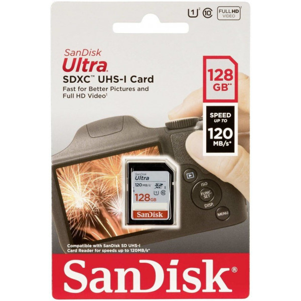 Фото - Карта памяти SanDisk Ultra SDXC 128GB (SDSDUN4-128G-GN6IN)