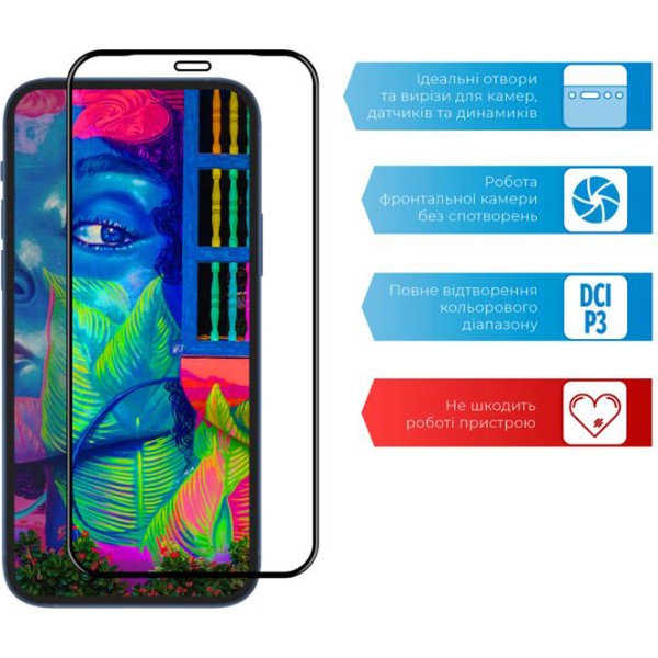 Фото - Защитное стекло для смартфона ACCLAB Full Glue for Oppo A54 Black (1283126512674)