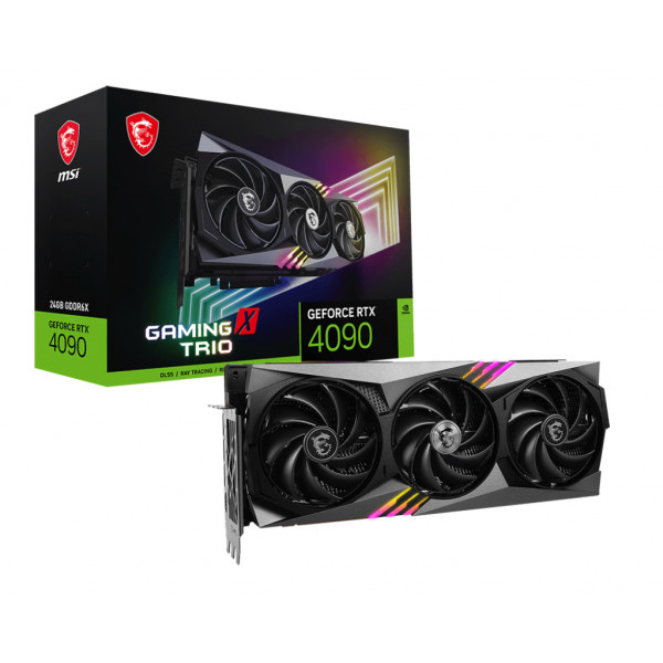 Фото - Видеокарта MSI Nvidia GeForce RTX 4090 GAMING X TRIO 24G Фото - Видеокарта MSI Nvidia GeForce RTX 4090 GAMING X TRIO 24G