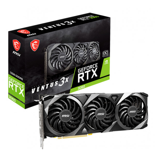 Фото - Відеокарта MSI NVIDIA RTX 3060 (RTX 3060 VENTUS 3X 12G OC)