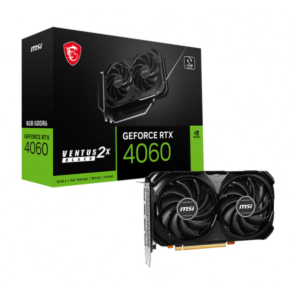 Фото - Видеокарта MSI GeForce RTX 4060 8GB GDDR6 VENTUS 2X BLACK