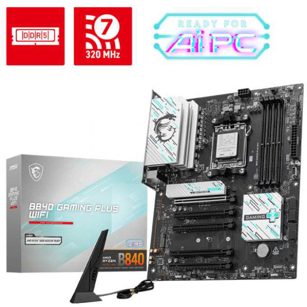 Фото - Материнская плата MSI B840 GAMING PLUS WIFI