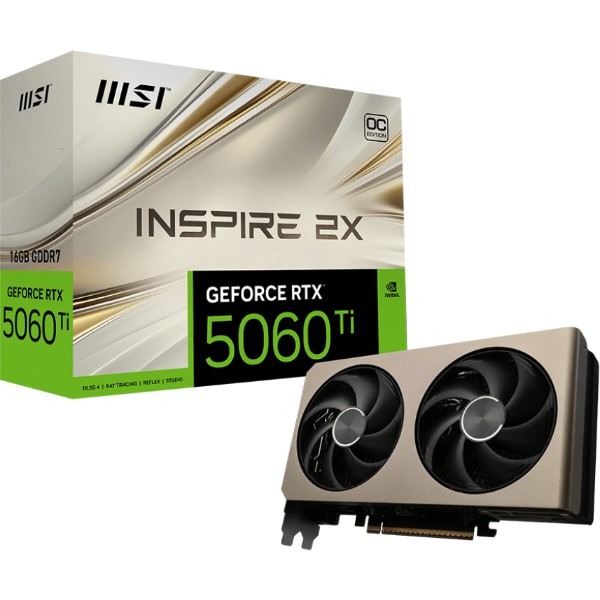 Фото - Видеокарта MSI GeForce RTX 5060 Ti 16G INSPIRE 2X OC
