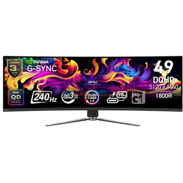 Фото - Монитор игровой MSI MPG 491CQPX QD-OLED