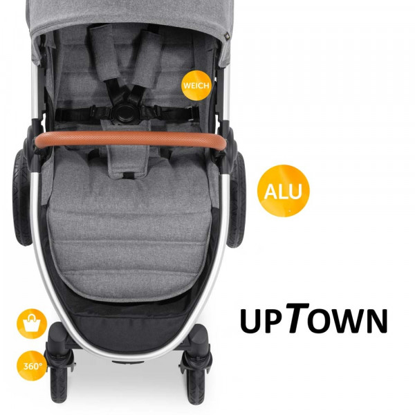 Фото - Коляска прогулочная HAUCK Uptown Melange Grey