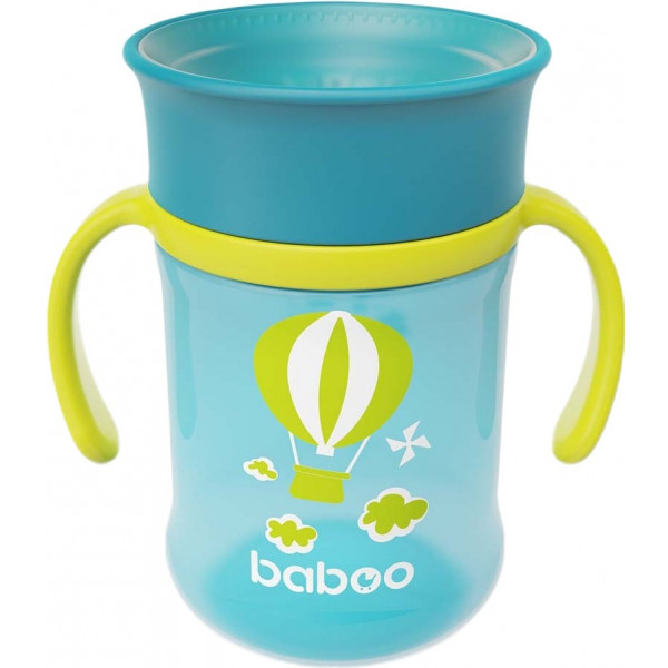 Фото - Чашка-непроливайка дитяча Baboo 300 мл Transport Green (8-135) Фото - Чашка-непроливайка дитяча Baboo 300 мл Transport Green (8-135)