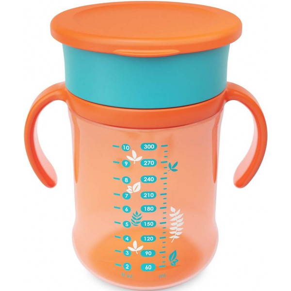 Фото - Чашка-непроливайка дитяча Baboo 300 мл Safari Orange (8-134)