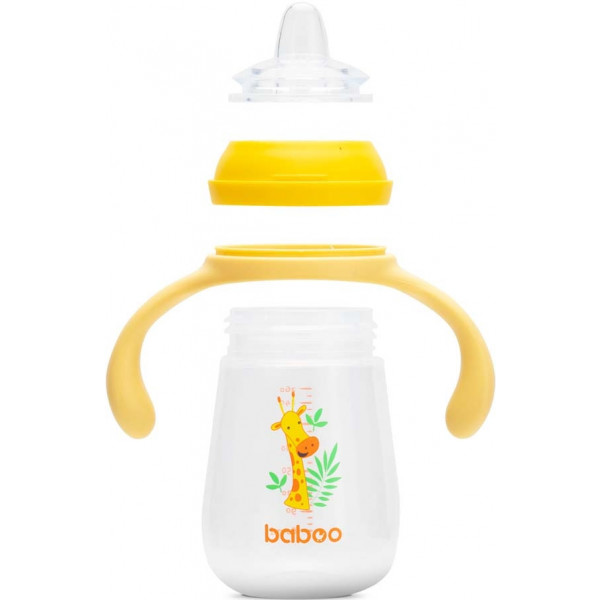 Фото - Чашка-непроливайка детская Baboo 260 мл Safari Yellow (8-120)
