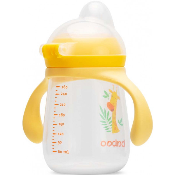 Фото - Чашка-непроливайка детская Baboo 260 мл Safari Yellow (8-120)