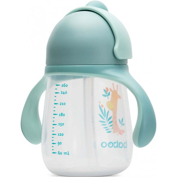 Фото - Чашка-непроливайка детская Baboo 260 мл Safari Green (8-122)