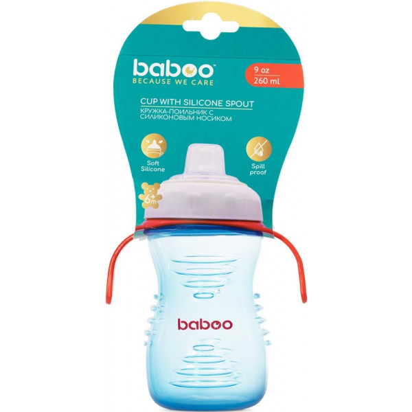 Фото - Чашка-непроливайка детская Baboo 260 мл Blue (8-125)
